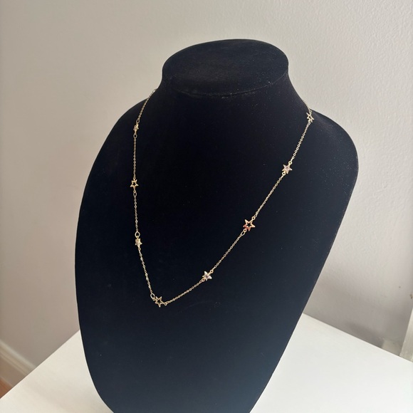 Gold Star Station Necklace - Elegant Women’s Jewelry - Picture 3 of 6